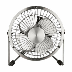 Status Portable Metal USB Mini Fan, 4 Inch: