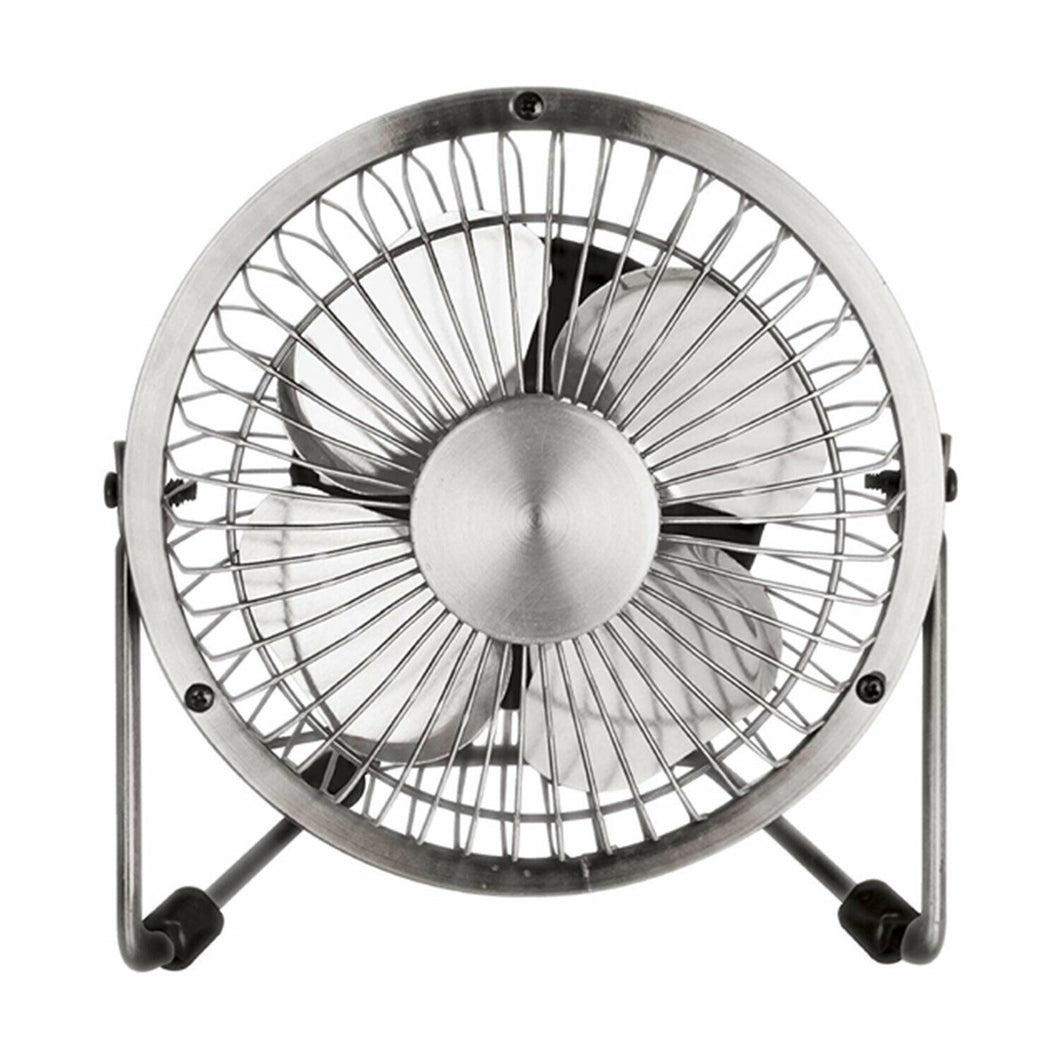 Status Portable Metal USB Mini Fan, 4 Inch: