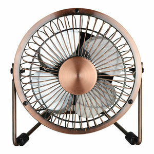 Status Portable Metal USB Mini Fan, 4 Inch: