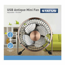 Load image into Gallery viewer, Status Portable Metal USB Mini Fan, 4 Inch: