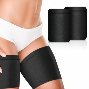 Unisex Elastic Anti-Chafing Thigh Bands, Black