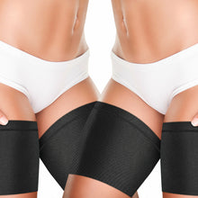 Load image into Gallery viewer, Unisex Elastic Anti-Chafing Thigh Bands, Black