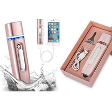 Load image into Gallery viewer, 2 in 1 Portable Nano Mist Sprayer Handheld - Rose Gold
