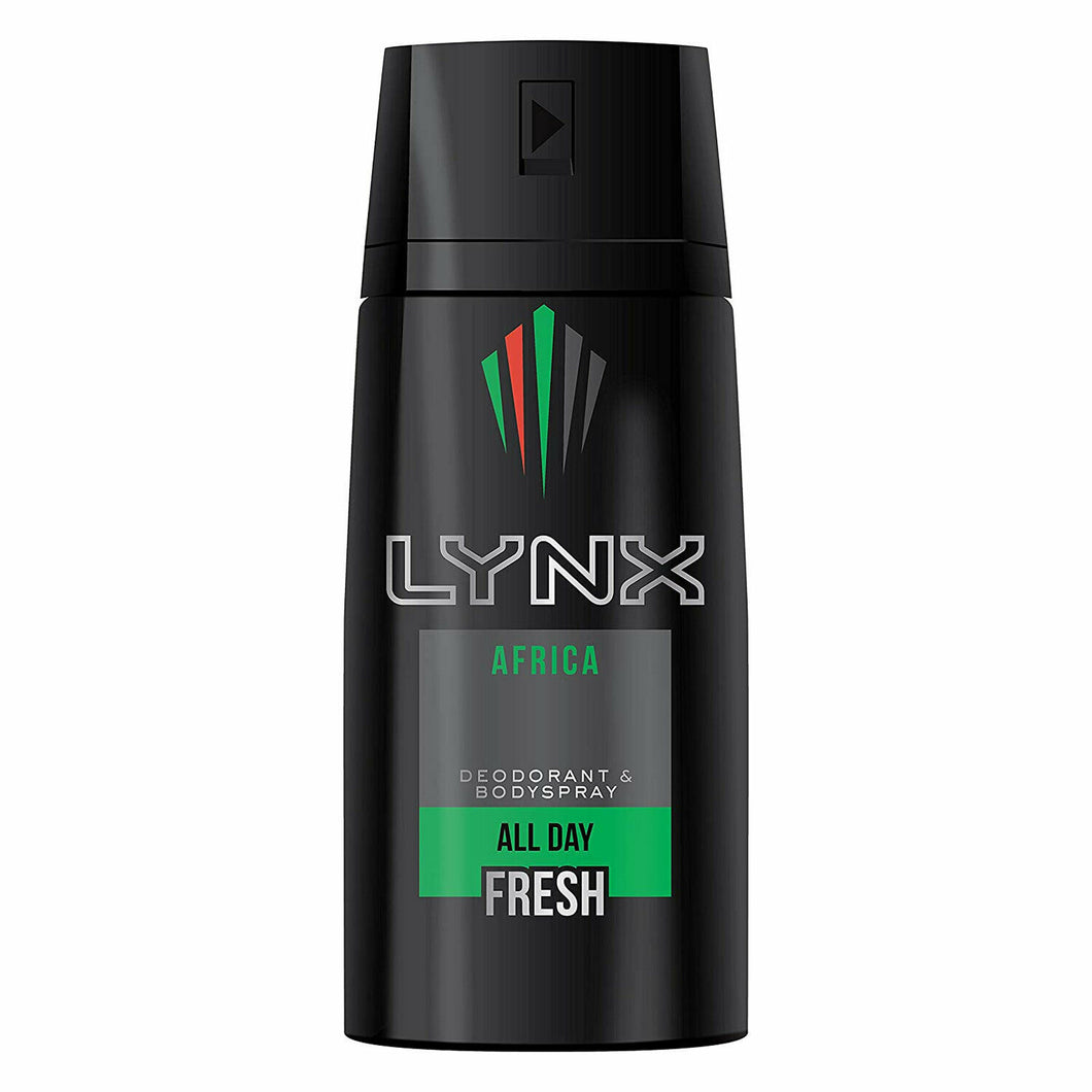 Lynx Body Spray Deodorant, Africa, 150ml