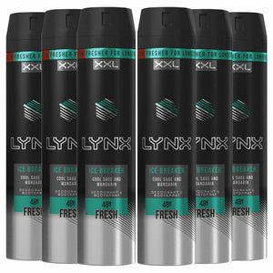 Lynx XXL For Men Body Spray Deodorant 250ml - Pack of 6