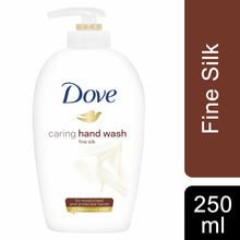 Load image into Gallery viewer, Dove Caring Hand Wash Fine Silk for Moisturised and Protected Skin, 250ml