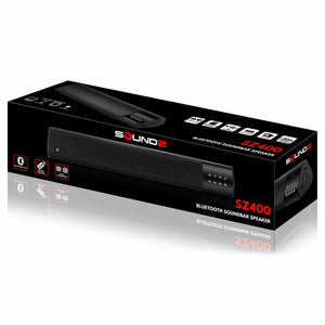 Soundz SZ400 Bluetooth Fidelity Audio & Low-Frequency Soundbar Speaker Black