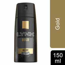 Load image into Gallery viewer, Lynx Body Spray Deodorant, Gold, 150ml