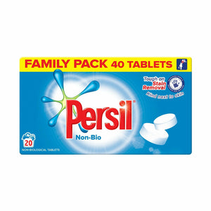 Persil Non-Bio Tablet Laundry Detergent, 2 Pack of 20 Washes, 1.2kg