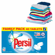 Load image into Gallery viewer, Persil Non-Bio Tablet Laundry Detergent, 2 Pack of 20 Washes, 1.2kg