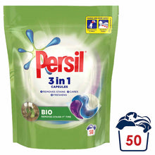 Load image into Gallery viewer, Persil 3in1 Capsules Bio/NonBio/Colour, 3 Pack of 50 Washes - Total 150 Washes