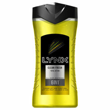 Load image into Gallery viewer, Lynx 6 IN 1 Shower Gel Body Wash, Clean Fresh, 6 Pack, 250ml