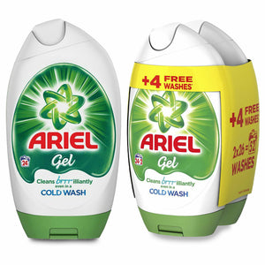 Ariel Cleans illiantly Even In a Cold wash Gel, 24 or 52 washes
