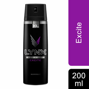 Lynx XL All Day Fresh Body Spray Deodorant, Excite, 200ml