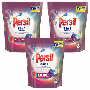 Persil 3in1 Capsules Bio/NonBio/Colour, 3 Pack of 50 Washes - Total 150 Washes