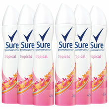 Load image into Gallery viewer, Sure Women Motion Sense Antiperspirant Deodorant, Tropical, 6 Pack, 150ml