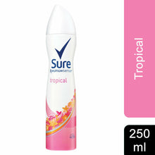 Load image into Gallery viewer, Sure Women Motion Sense Antiperspirant Deodorant, Tropical, 6 Pack, 250ml