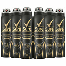 Load image into Gallery viewer, Sure Men Anti Perspirant 48H Protection Sport Cool Deodorant, 6 Pack, 250ml