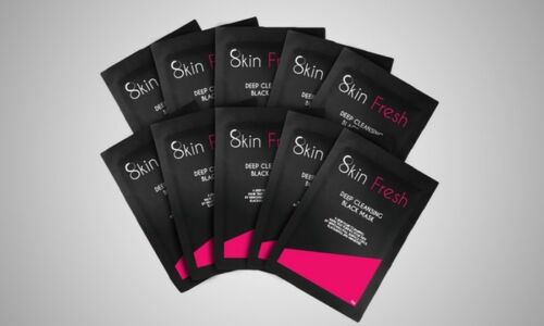 10 Black Peel off mask Sachets