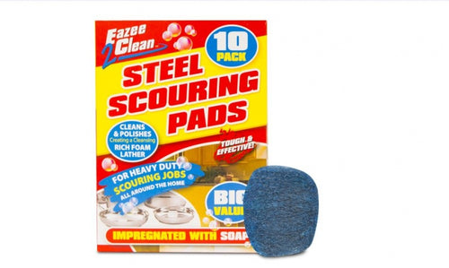 10pc Oil Base Soap Impregnated Wire Scouring Pads